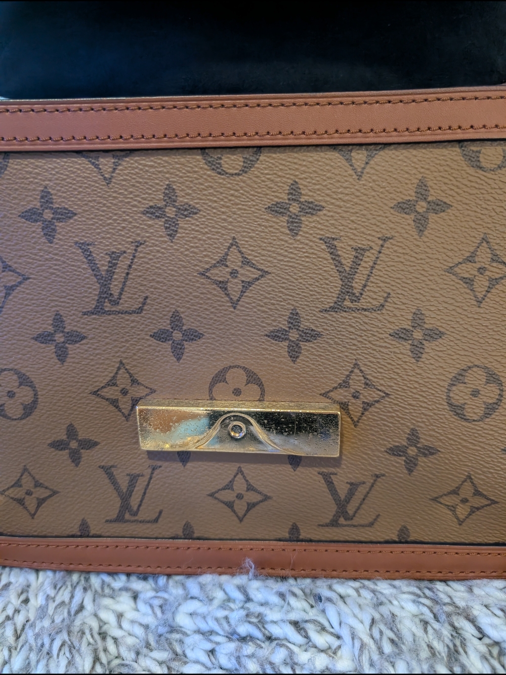 Louis Vuitton 2019 Monogram Dauphine Crossbody Bag Gold Chain Strap - Picture 8 of 17